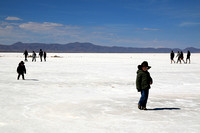 Chilean brothers on the Salar