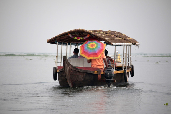 Rain on Kumarakom Lake, Kerala