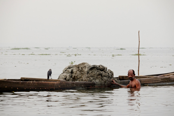 Clay diver, Kumarakom Lake, Kerala