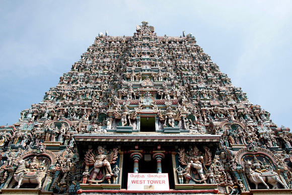 West Tower, Meenakshi Amman Temple, Madurai, Tamil Nadu