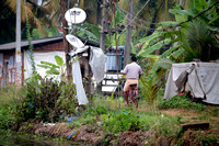 Bicyclist, Kumarakom, Kerala