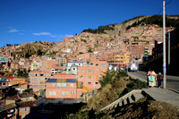 Family walking through La Paz