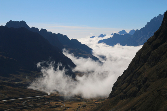 Fog in the Andes